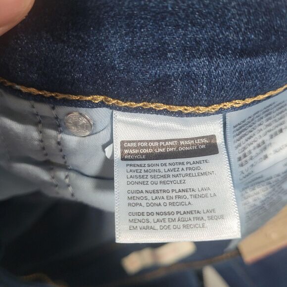 Levi's 311 Shaping Skinny Jeans Womens 31x30 Blue Med Wash Distressed Stretch - Picture 9 of 16